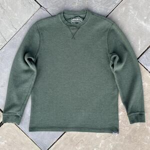 Green Heather Waffle Knit Thermal
